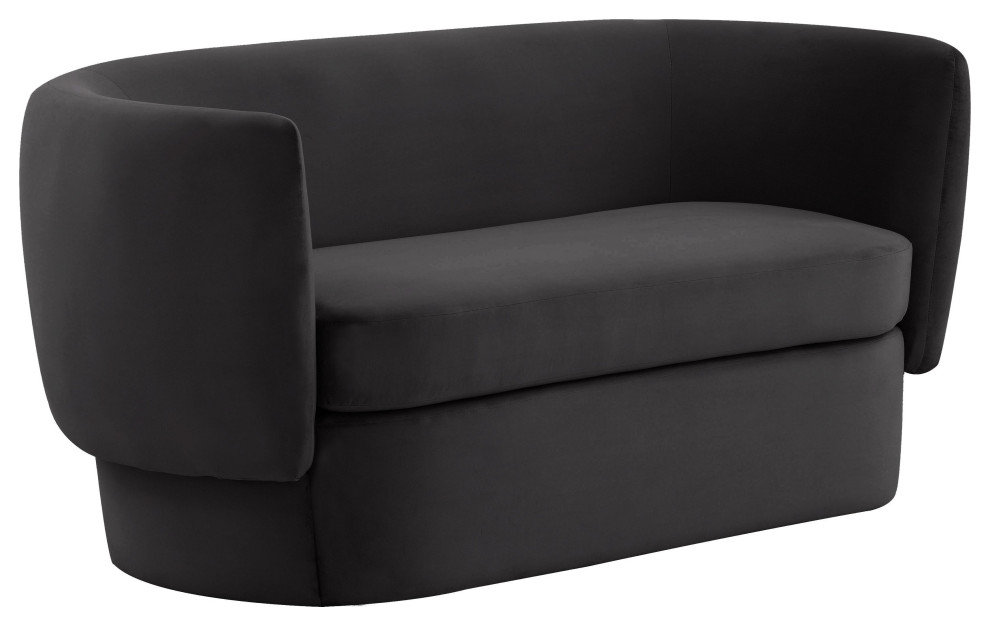 Isabella Velvet Loveseat   Contemporary   Loveseats   by TOV Furniture  Houzz