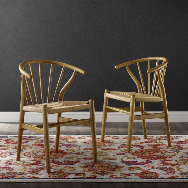 Flourish Spindle Wood Dining Side Chair Set of 2