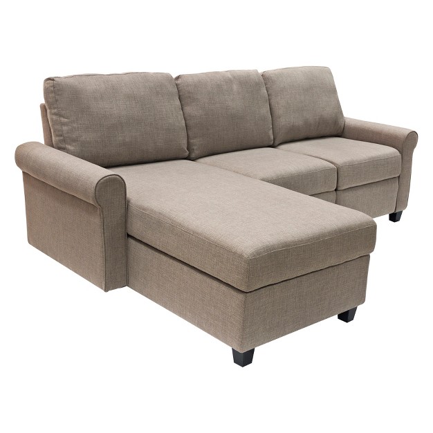 Copenhagen Reclining Sectional With Left Storage Chaise Serta