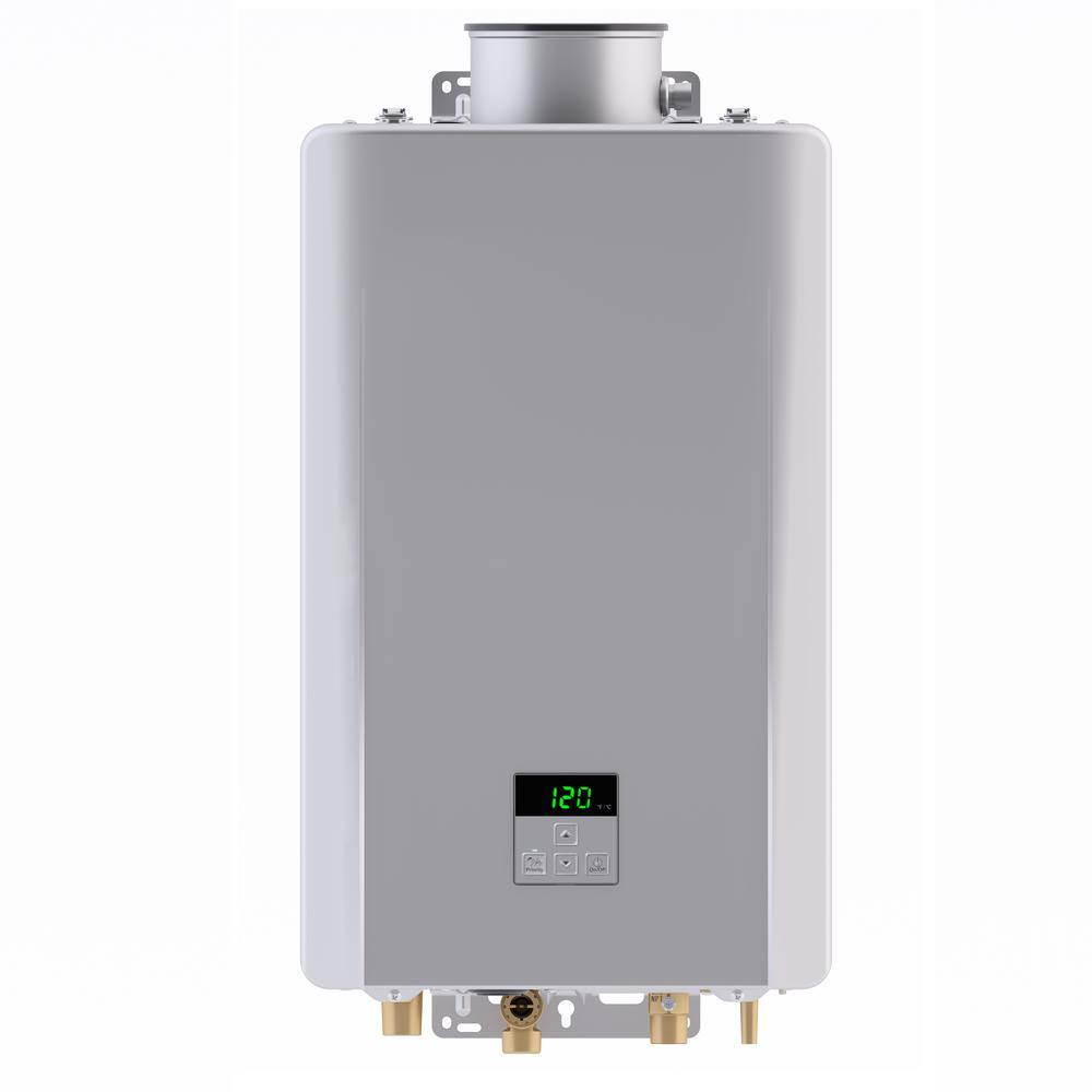 Rinnai High Efficiency Non-Condensing 5.3 GPM Residential 140000 BTU Interior Propane Gas Tankless Water Heater RE140iP