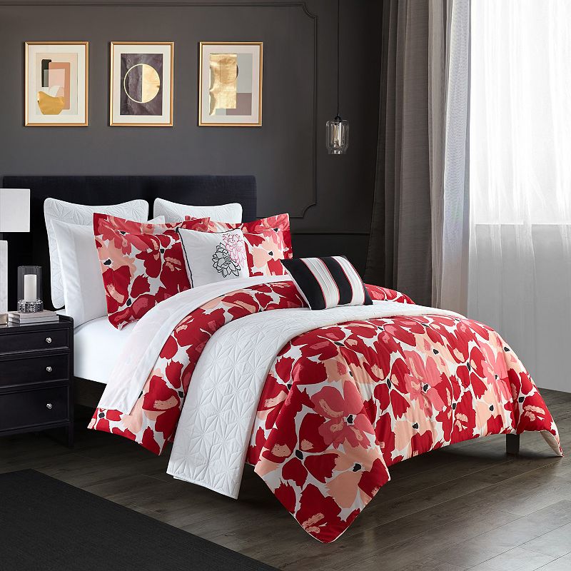 Chic Home Malea Comforter Set with Coordinating Throw Pillows