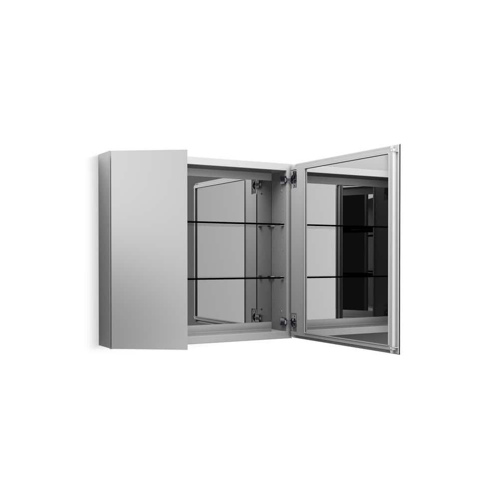 KOHLER CLC 30 in x 26 in RecessedSurface Mount Soft Close Medicine Cabinet with Mirrored Door