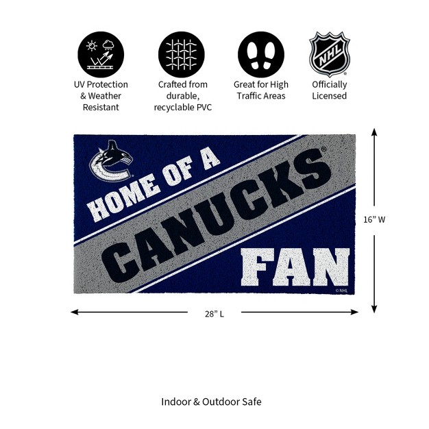 Evergreen Vancouver Canucks Pvc Mat Color