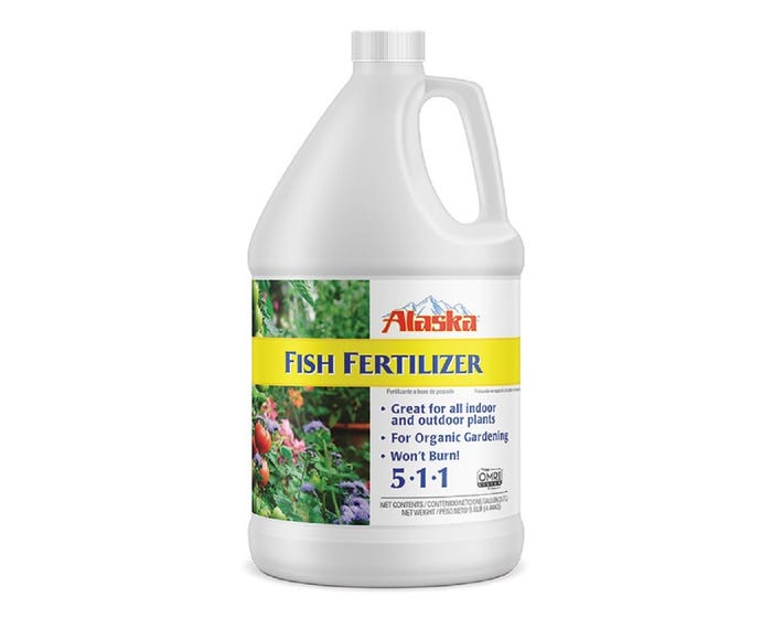 Alaska 5-1-1 Fish Emulsion Fertilizer， 1 Gal - 10614