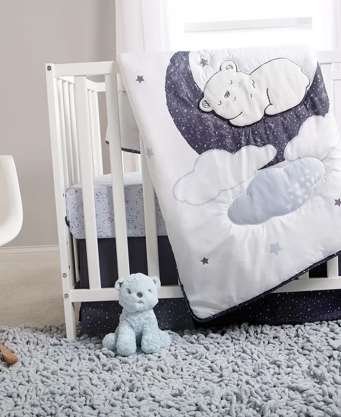 Trend Lab Sammy and Lou Bearly Dreaming 4 Piece Crib Bedding Set