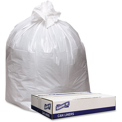 Genuine Joe Trash Can Liners | Heavy-Duty， 9mil， 40