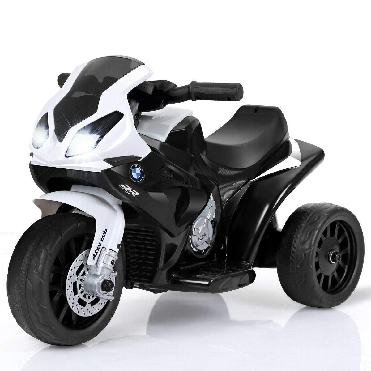 Costzon Kids Ride on Motorcycle, Licensed BMW 6V Battery Powered 3 Wheels Motorcycle Toy for Children Boys & Girls