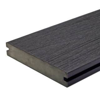 NewTechWood UltraShield Naturale Magellan 1 in. x 6 in. x 4 ft. Hawaiian Charcoal Solid with Groove Composite Decking Board (4-Pack) US01-4-CH-4