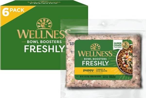 Wellness Bowl Boosters Freshly Puppy Frozen Fresh Turkey and Rice Dog Food