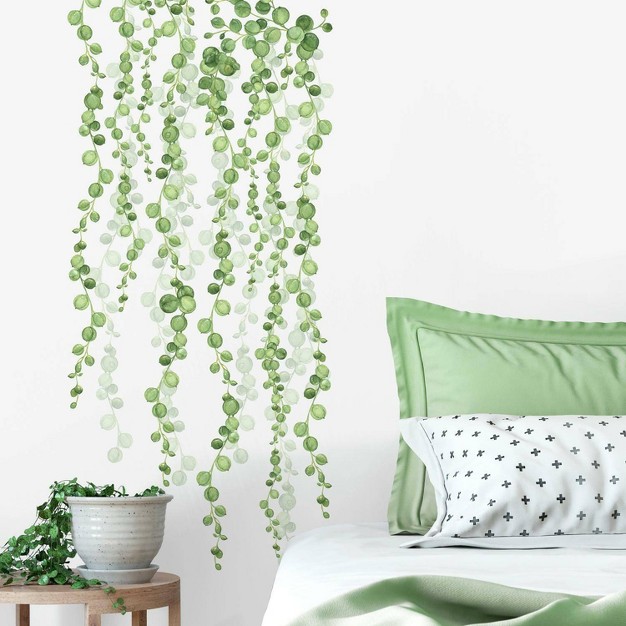 X 9 quot String Of Pearls Vine Peel And Stick Wall Decal Roommates