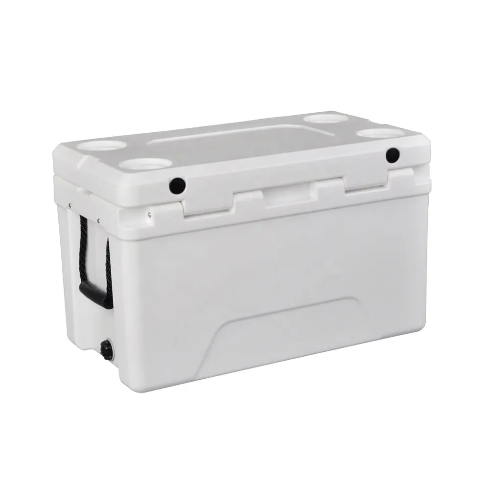 Rotomolded Plastic Ice Box For Camping Hiking Customized Ice Chest Beer Cooler Case