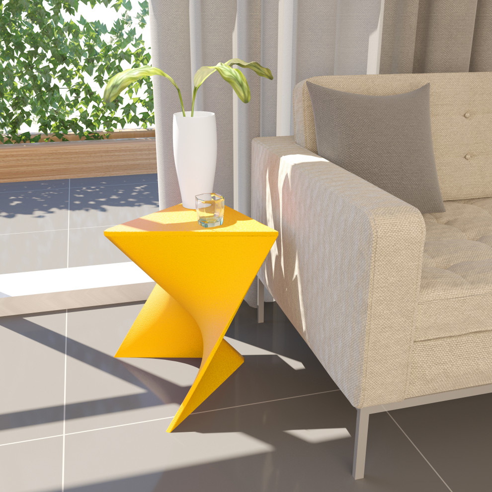 Leisuremod Randolph Modern Triangle Accent Side End Table   Contemporary   Side Tables And End Tables   by LeisureMod  Houzz