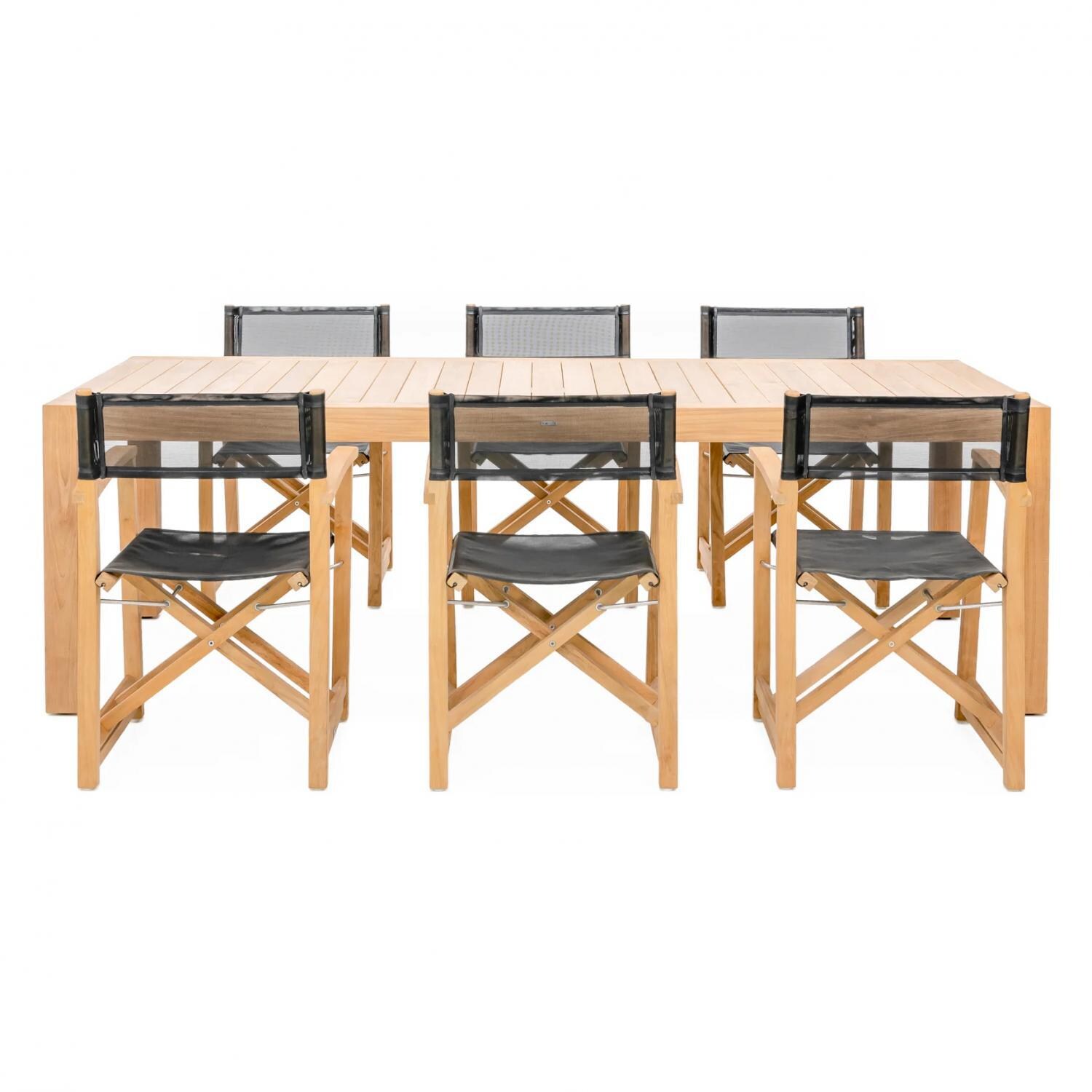 Signature Sabine Landing 7 Piece Teak Patio Dining Set