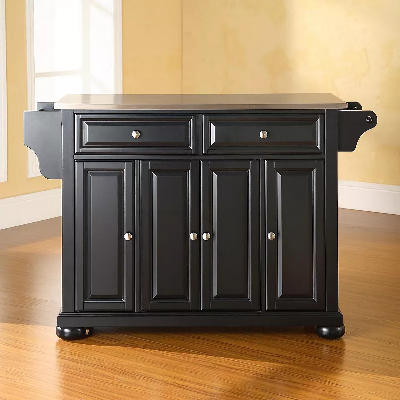 Crosley Furniture Alexandria Steel-Top Kitchen Island