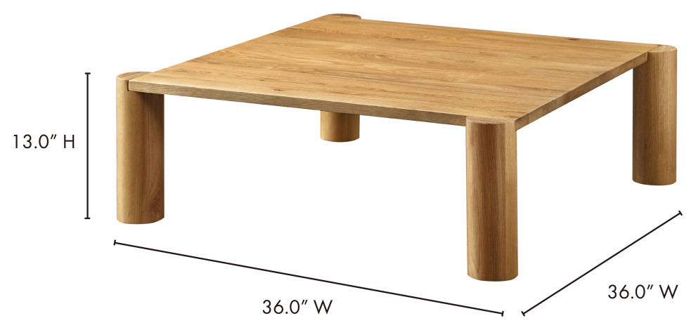 Post Coffee Table   Transitional   Coffee Tables   by HedgeApple  Houzz