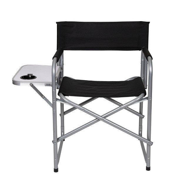 Stansport Folding Director x27 s Chair With Side Table