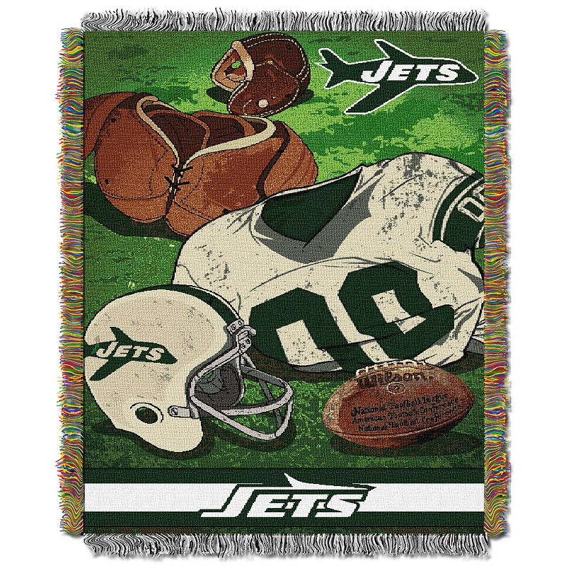 New York Jets Vintage Throw Blanket