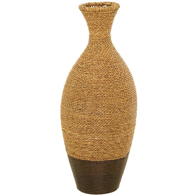 27 x27 x27 X 11 x27 x27 Tall Seagrass Woven Floor Vase Brown Olivia amp May