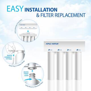 APEC Water Systems Supreme 75 GPD Under-Sink Quick Change Twist Filter Reverse Osmosis Drinking Water Filtration System RO-TWIST