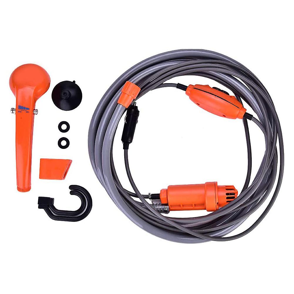 12v Car Plug Outdoor Portable Vehicle Mounted Shower Kit For Camping Travel