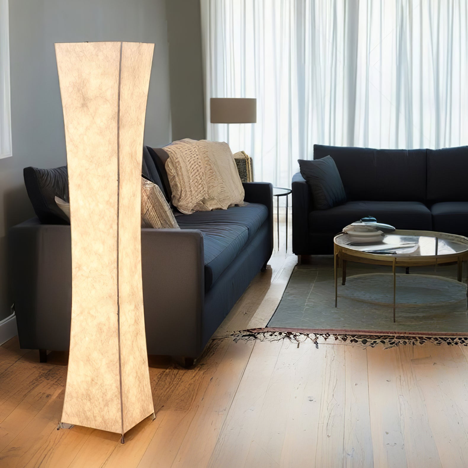 Slim Waist Tower Floor Lamp