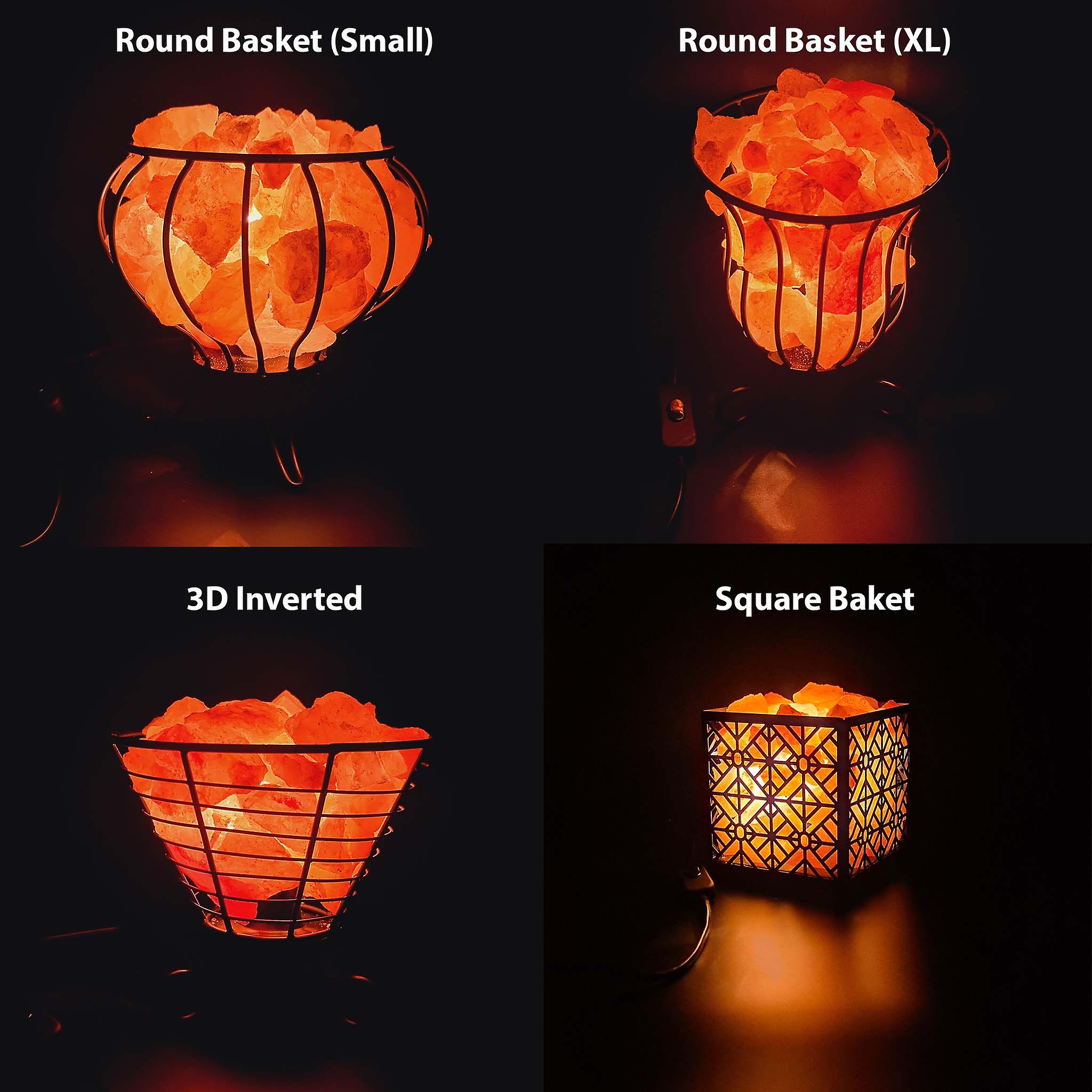 Himalayan salt lamp - metal baskets