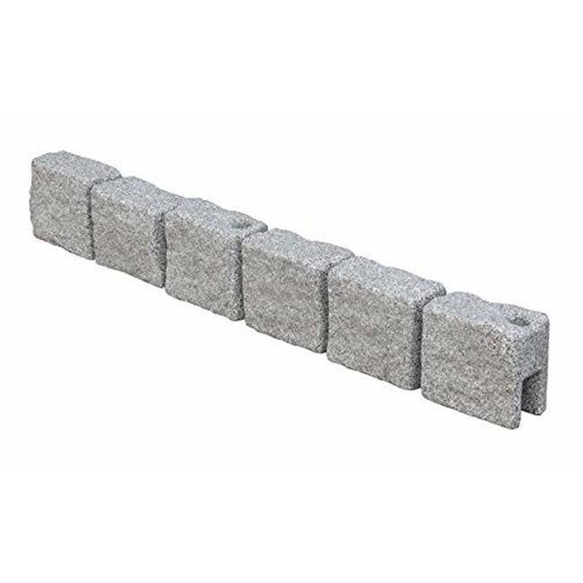 True Form Plastics Greystone 4 ft. Flex-Wall Landscaping Border&#44; Greystone Grey