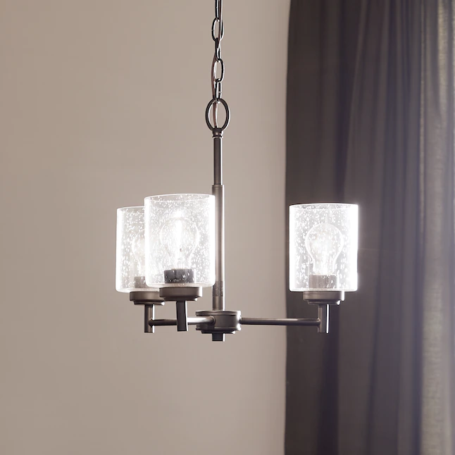 Kichler 44029BK Winslow 3-Light Black Modern/Contemporary Chandelier