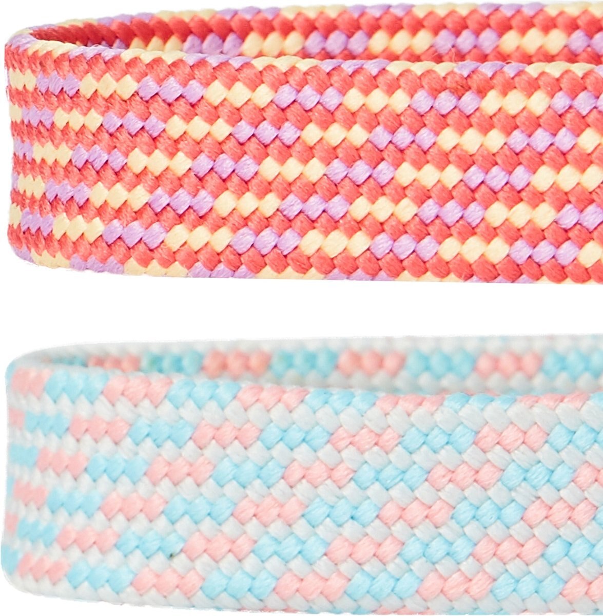 Blueberry Pet Glam Cutie Diagonal Striped Breakaway Bow Tie Personalized Cat Collar， 2 count