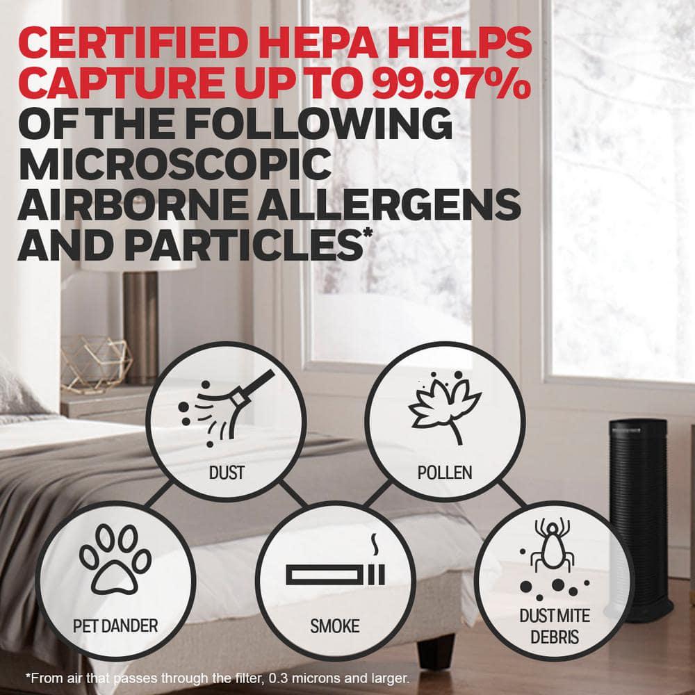 Honeywell Honeywell Allergen Plus Hepa Tower Air Purifier Allergen Reducer for MediumLarge Rooms