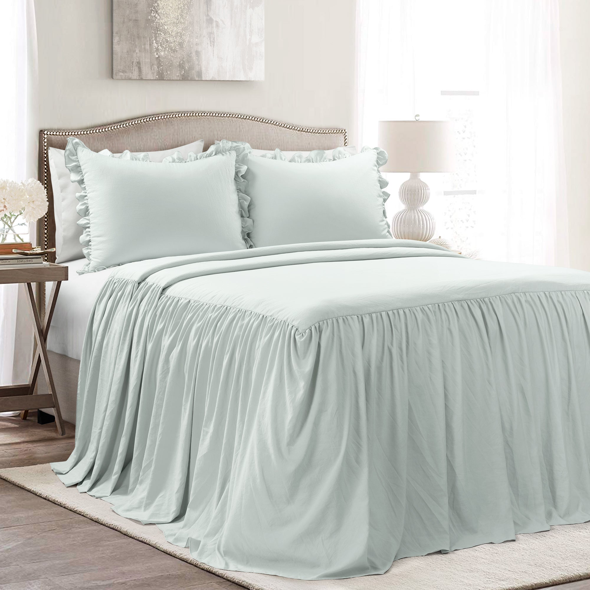 Ruffle Skirt Bedspread Set