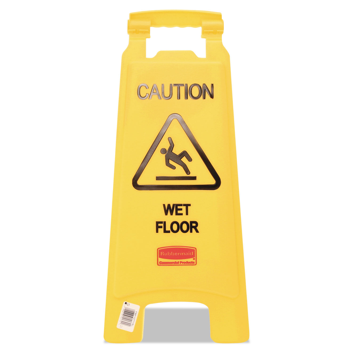 Caution Wet Floor Sign by Rubbermaidandreg; Commercial RCP611277YW