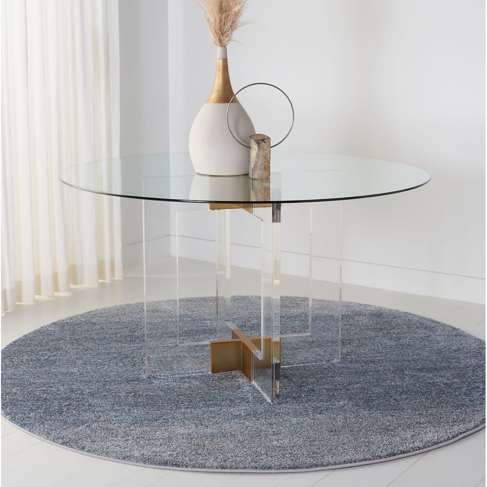 SAFAVIEH Couture Xevera Round Acrylic Dining Table   42\