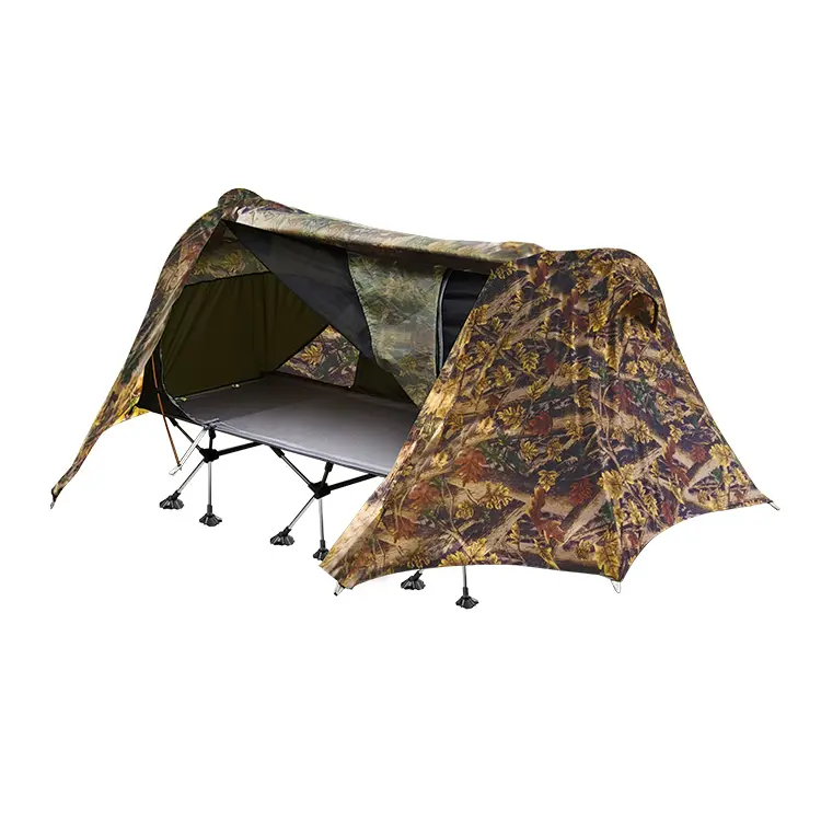 popular outdoor tent waterproof camping cot easy to collect folding ground bed mosquito net cot tent