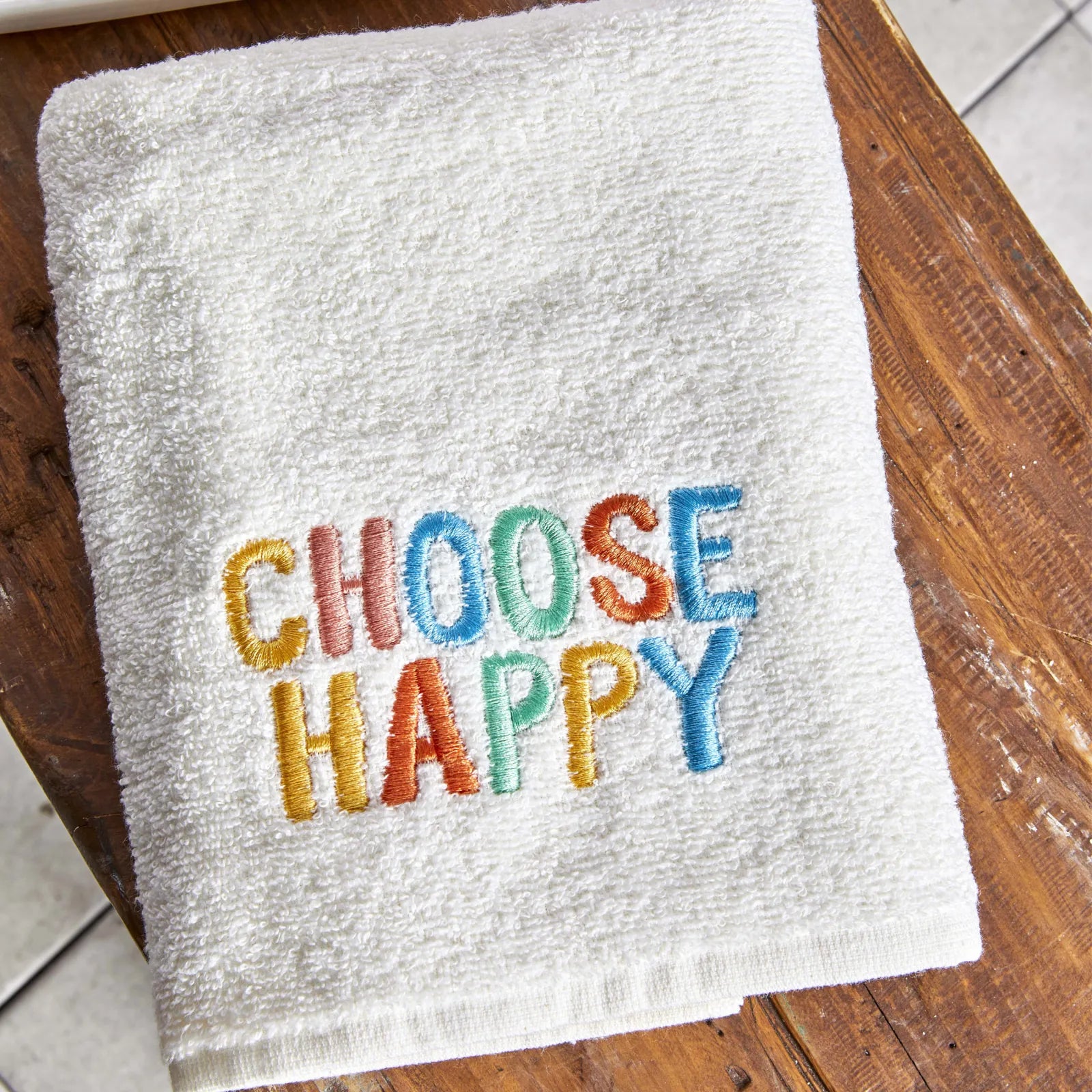 Karaca Home Choose Happy Embroidered Towel 50X90 Cm 200.19.01.0324