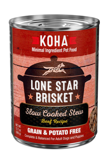 Koha Lone Star Brisket Slow Cooked Stew Canned Dog Food