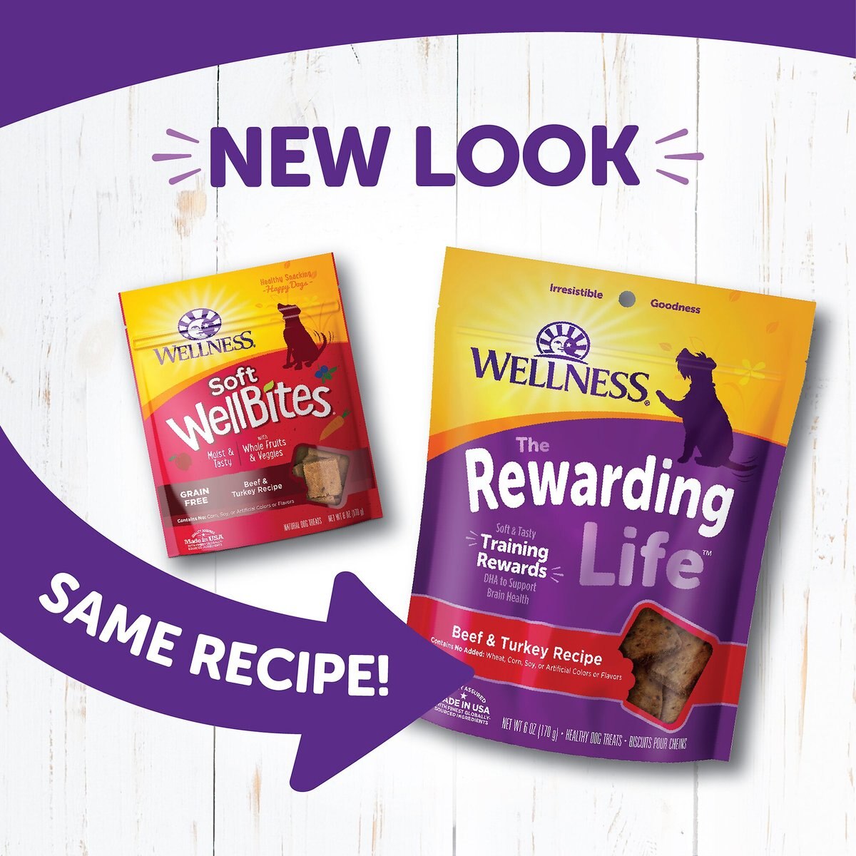 Wellness Rewarding Life Beef and Turkey Grain-Free Soft and Chewy Dog Treats