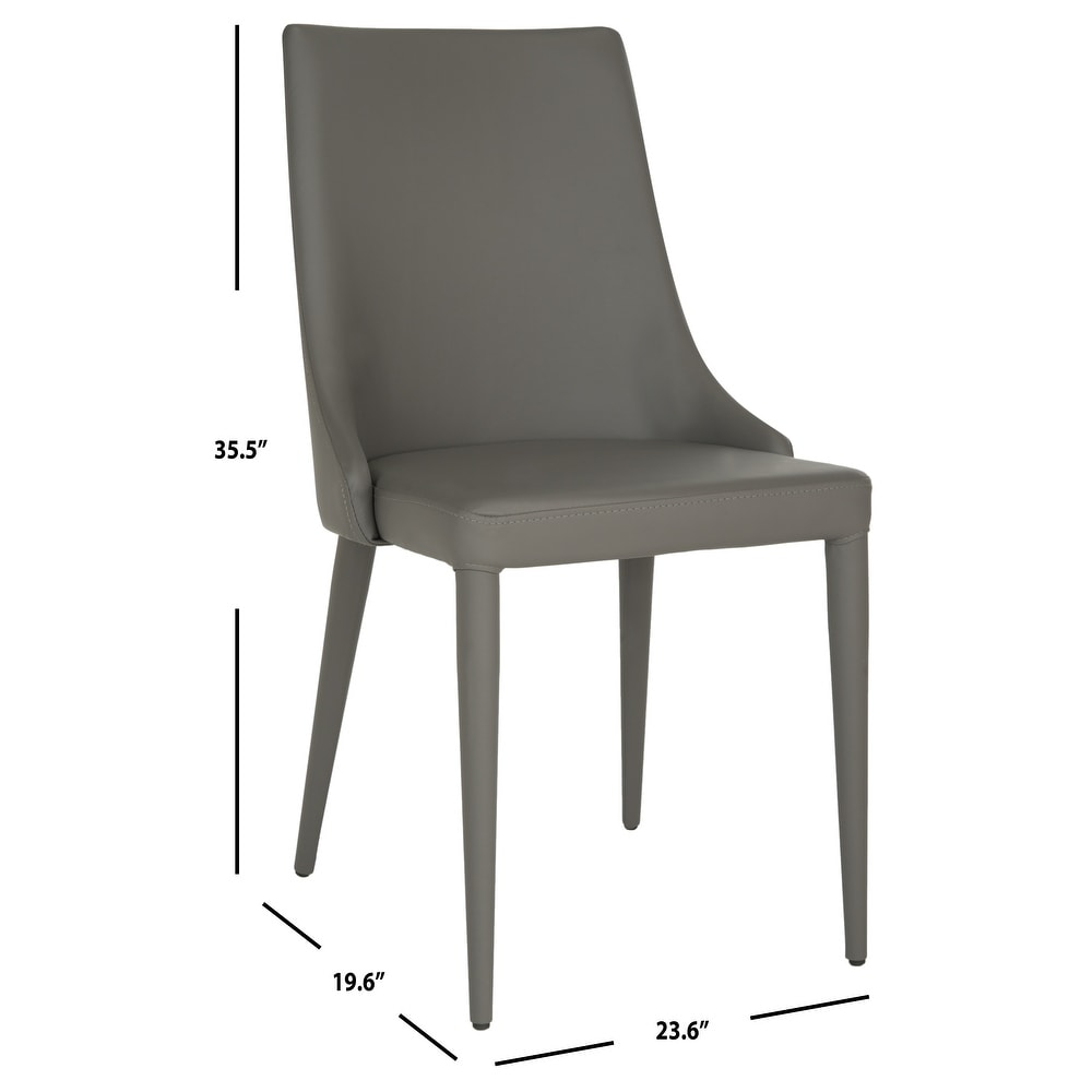 SAFAVIEH Modern Grey Dining Chairs (Set of 2)   23.6\