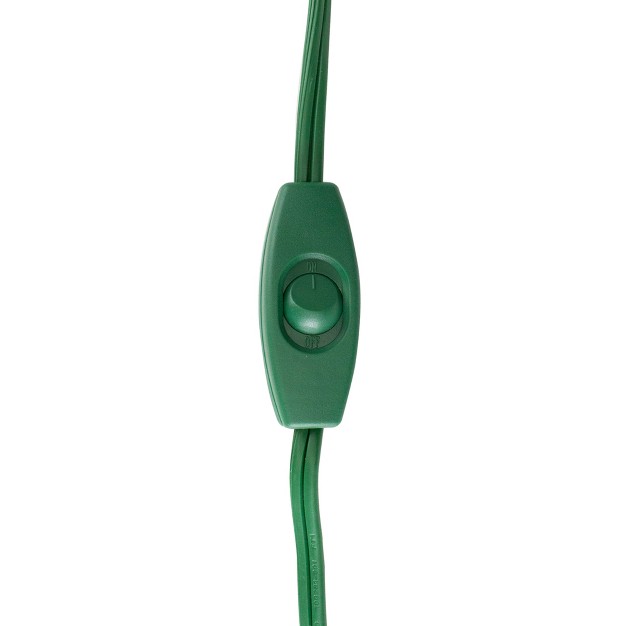 Northlight 9 x27 Green Indoor Extension Power Cord With 9 outlets And Safety Locks