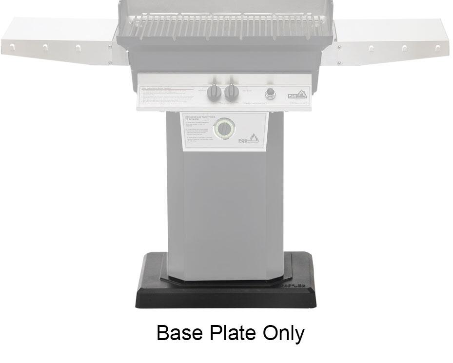 PGS ABPED-ANB Mounting Kit with ABPED Black Powder Coats Pedestal and ANB Flat Patio Base (Grill Head Not Included)