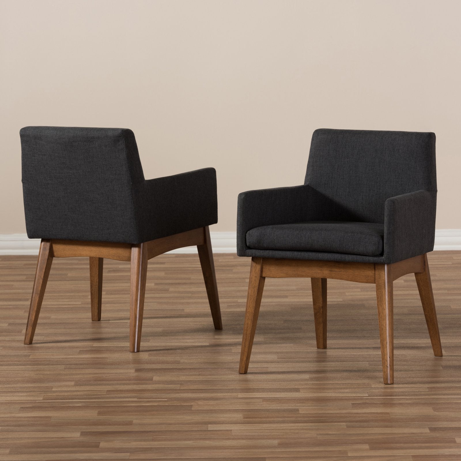 Baxton Studio Nexus Fabric Dining Armchair - Set of 2