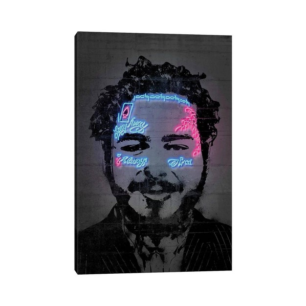 Post Malone By Octavian Mielu Unframed Wall Canvas Icanvas