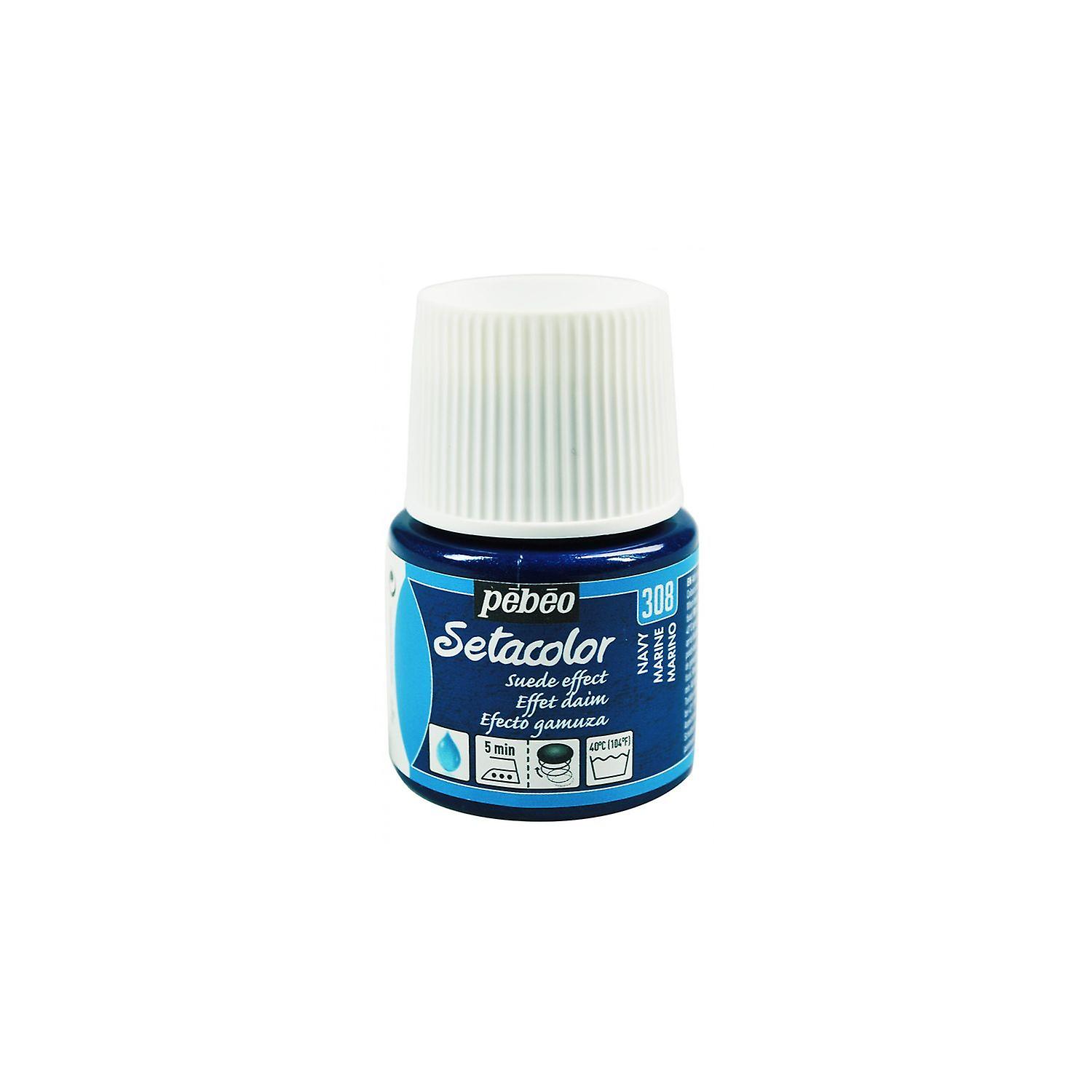 Textile Setacolor Opaque Paint suede effect - Navy Blue - 45 ml