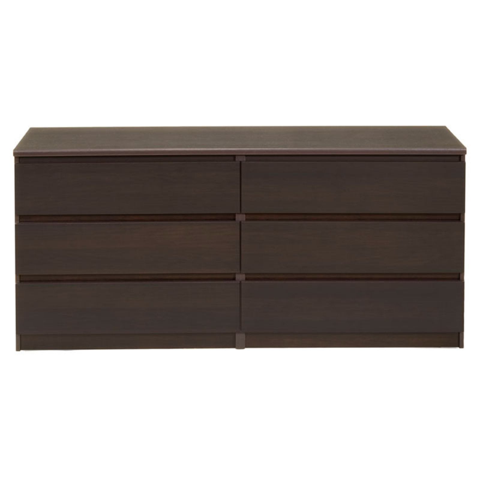 Tvilum Laguna 6-Drawer Double Dresser, Coffee