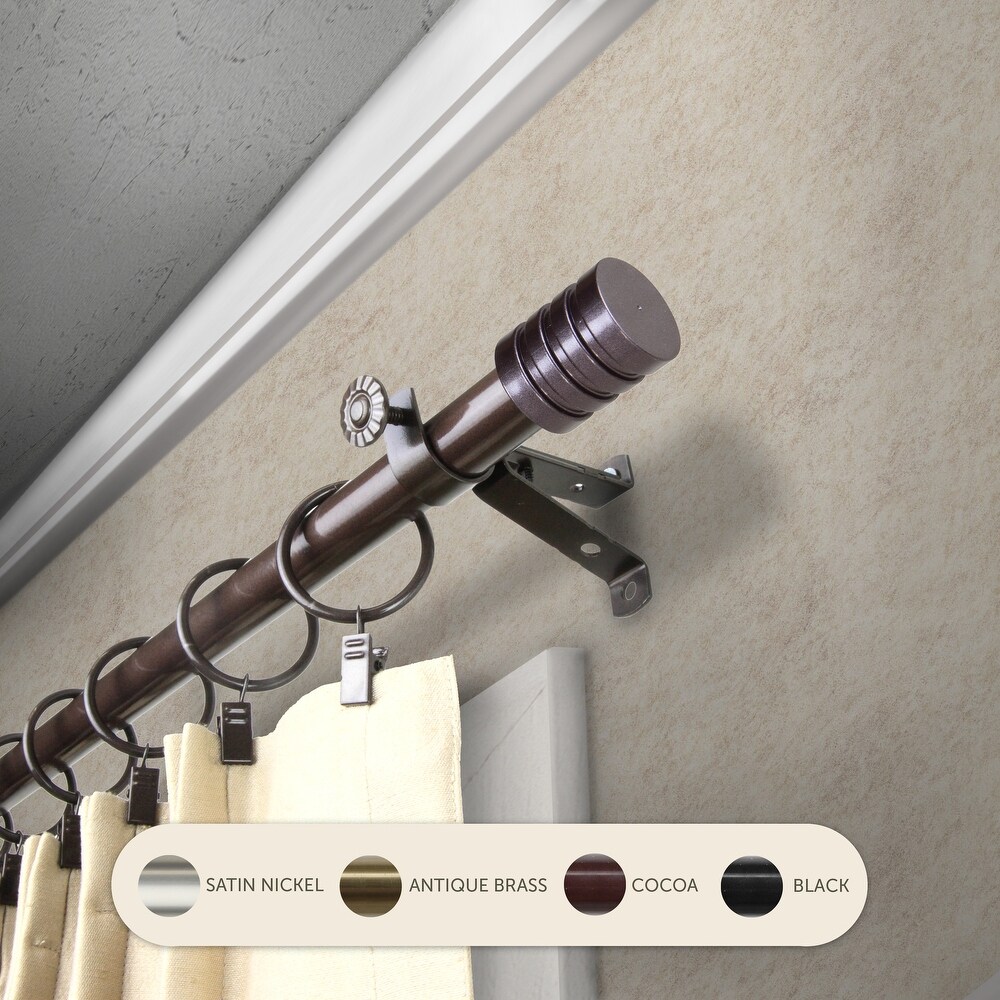 InStyleDesign Don Adjustable Telescoping Steel Curtain Rod