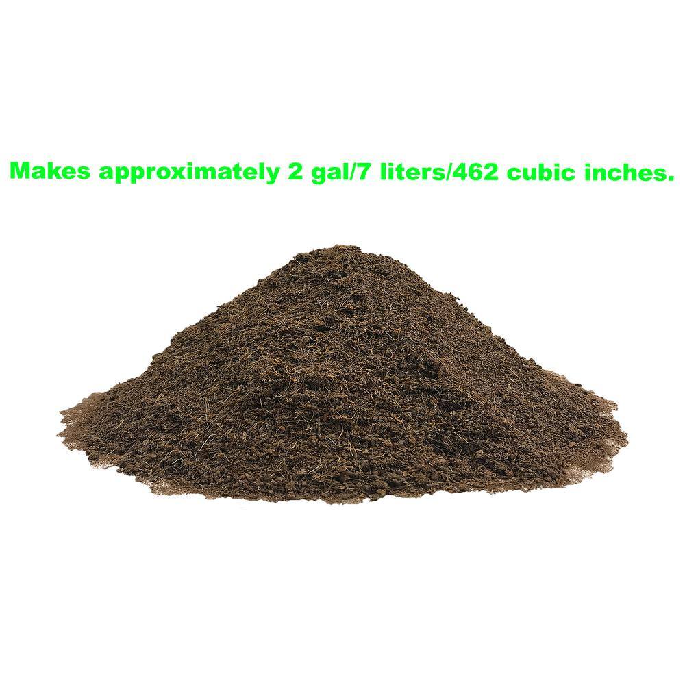 Viagrow 1.4 lbs.650g Premium Coco Coir Soilless Grow Media Coconut Coir Brick (6-Pack) VCCB650-6