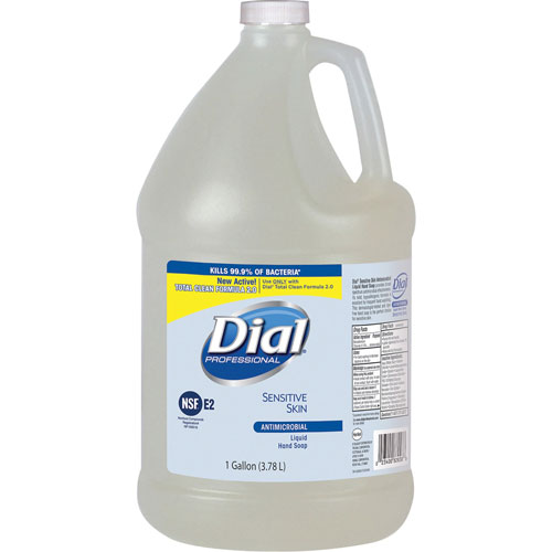 Dial Professional Dial Sensitive Skin Liquid Soap Refill | 1Gal， Clear | DIA82838