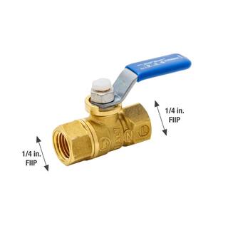 Everbilt 14 in. Brass FPT Full Port Threaded Ball Valve 107-401EB