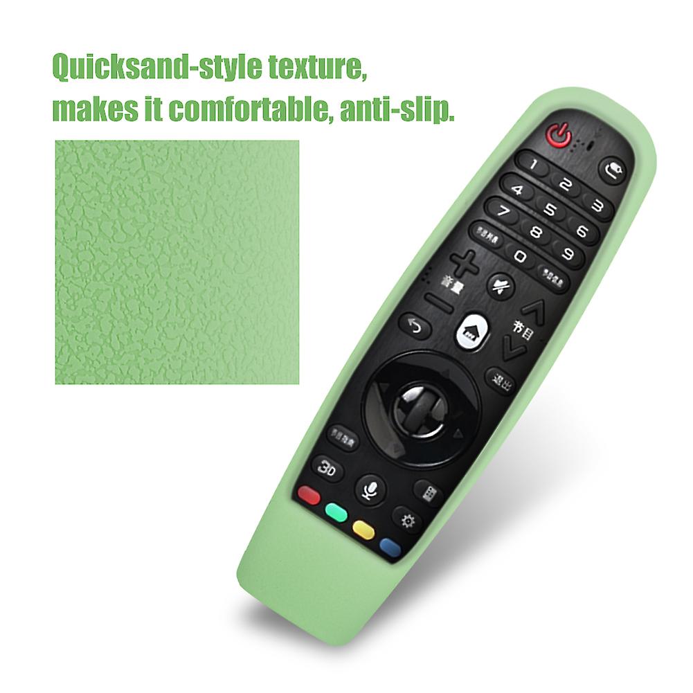 Anti Slip Shockproof Protective Silicone Cover Case For Lg An Mr600 Tv Remote Fluorescent Green