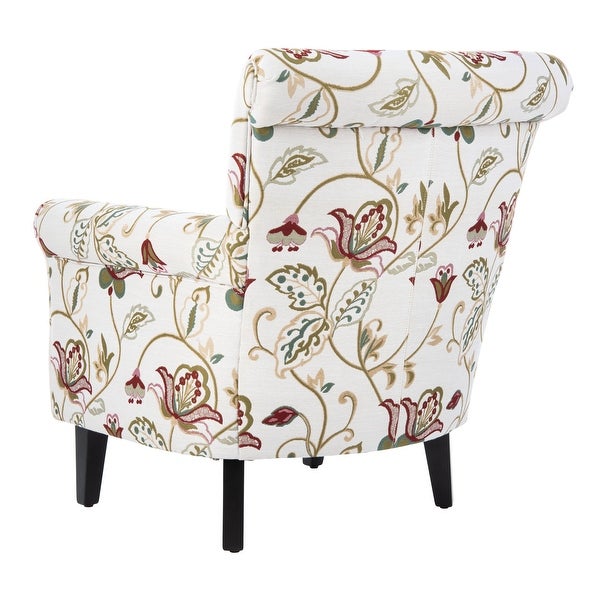 SAFAVIEH Gramercy Red/Ivory Floral Club Chair